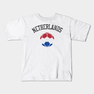 Netherlands Soccer Team Heritage Flag Kids T-Shirt